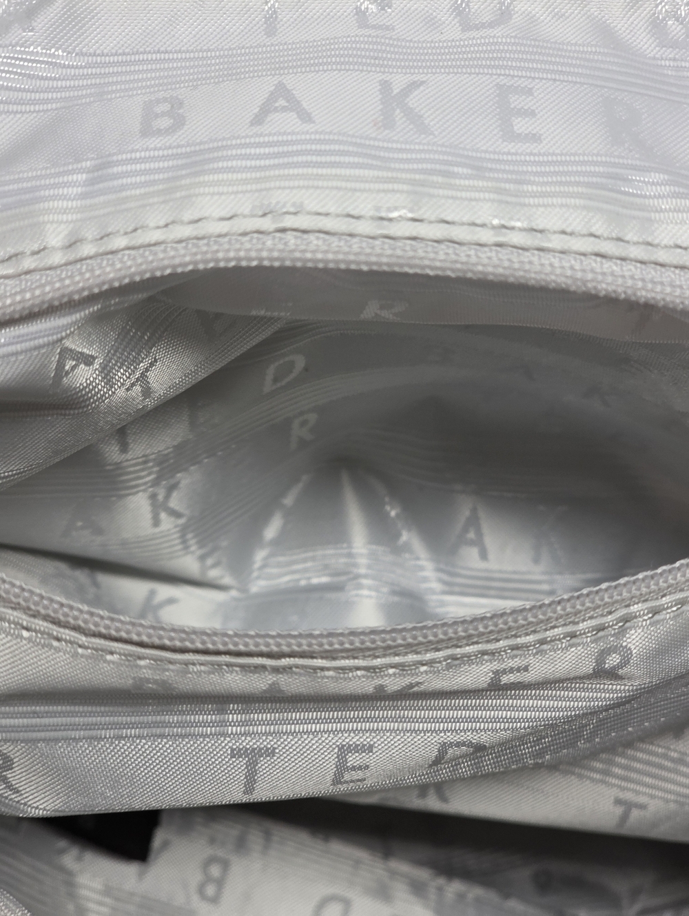Ted Baker White Floral Parrot Drawstring Backpack - Picture 8 of 10